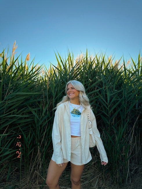 Boyish Babe Button Up
